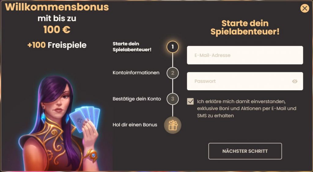 National Casino Lobby mit Spielautomaten